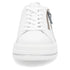 Remonte D1C01-84 Dolla Ella White & Blue Wedge Zip Lace up Trainer